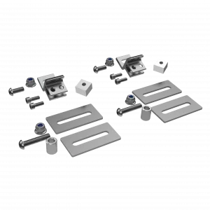 Solar-Halterung für Doppelstabmatten 6/5/6 & 8/6/8 – V2A PV Befestigung